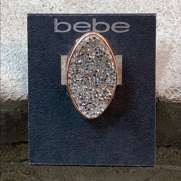 bebe Jewelry - Bebe Gold & Silver Large Cocktail Ring